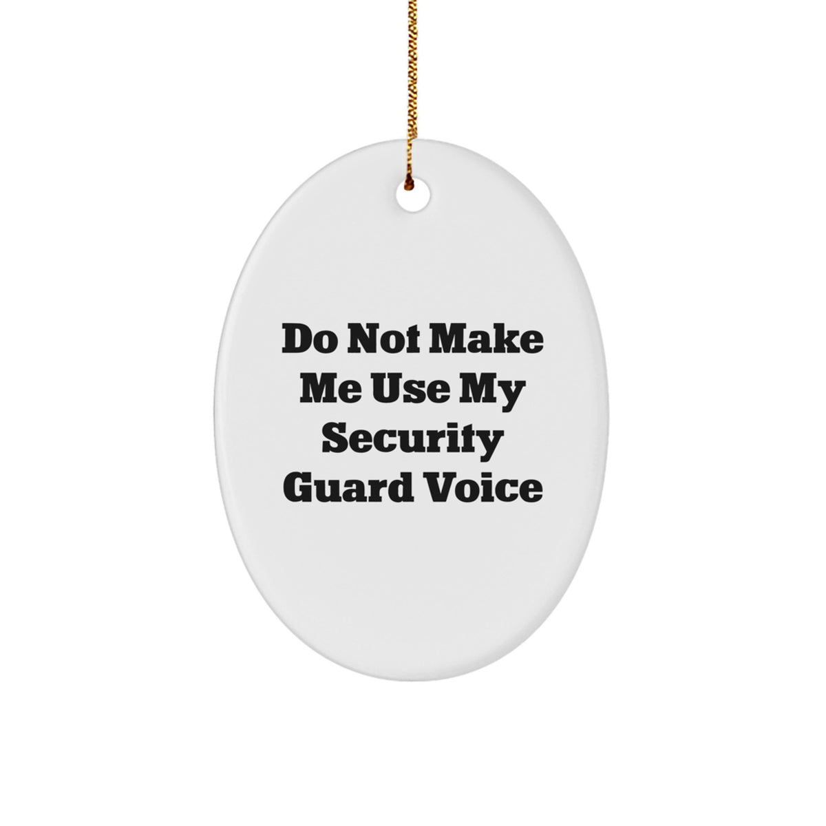 Security Guard Christmas Ornament for Family Holiday Keepsake Gift - Image 1