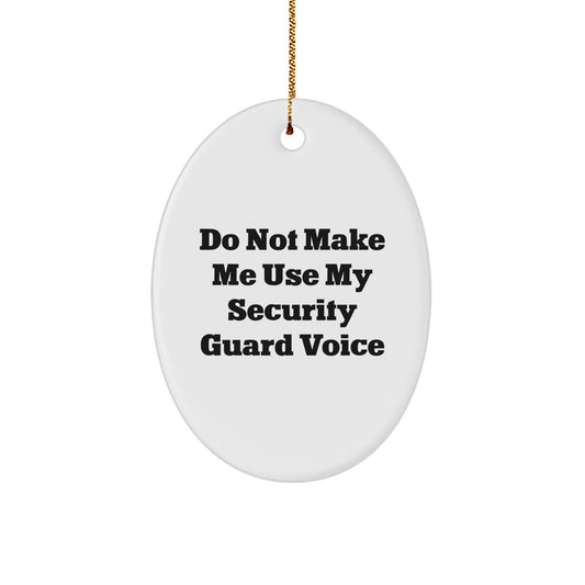 Security Guard Christmas Ornament for Family Holiday Keepsake Gift - Image 1
