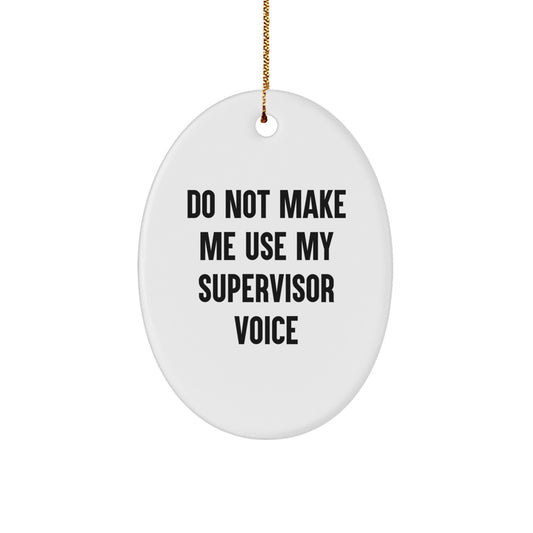 Supervisor Treasure Christmas Ornament Gift for Family - Image 1