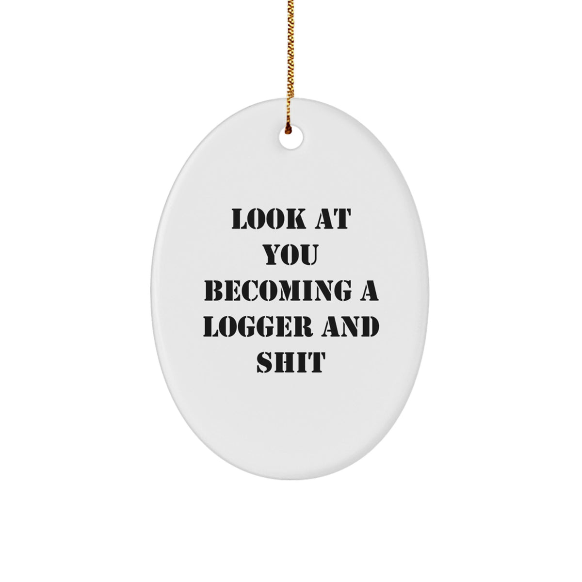 Logger Holiday Tree Christmas Ornament for Him Gift Bright Vivid Memory - Image 1