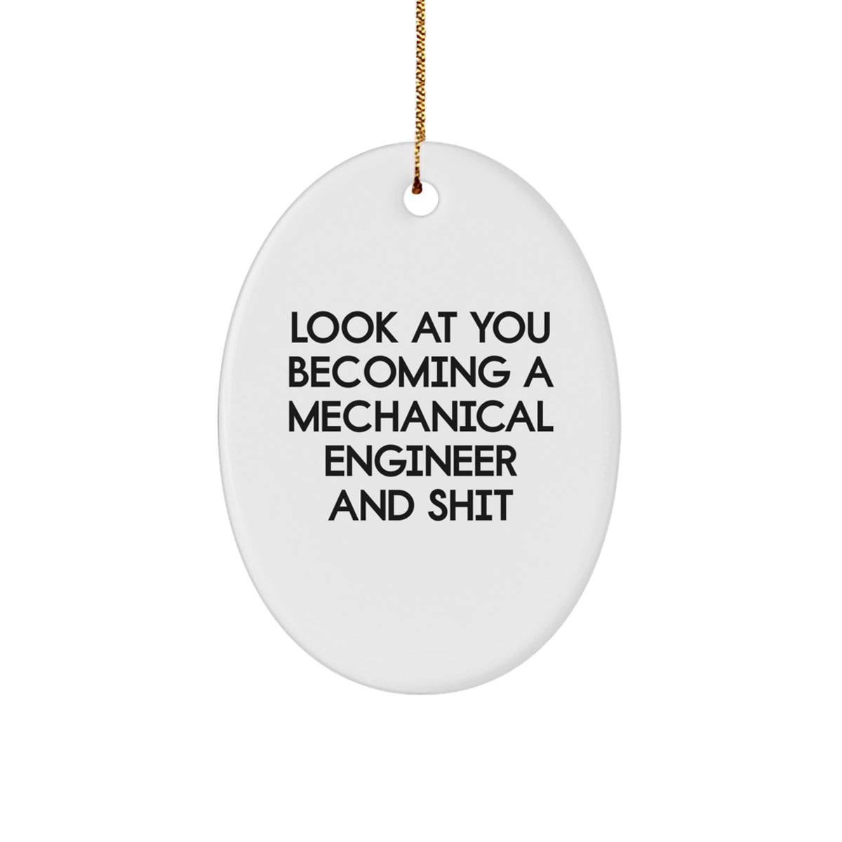 Mechanical Engineer Keepsake Christmas Ornament for Him Holiday Gift - Image 1