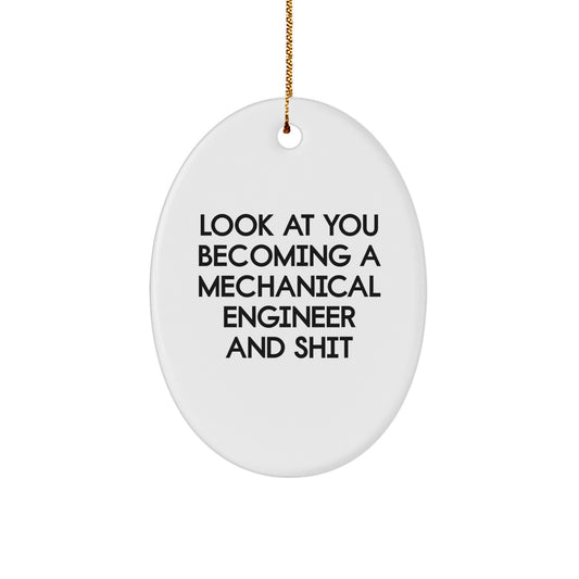 Mechanical Engineer Keepsake Christmas Ornament for Him Holiday Gift - Image 1