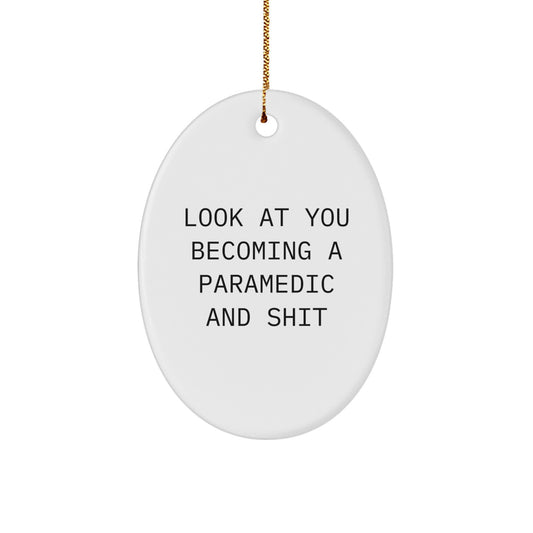 Paramedic Keepsake Christmas Ornament for Him Gift Vibrant Bright - Image 1