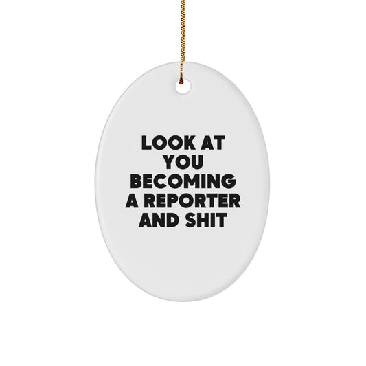 Family Treasure Reporter Christmas Ornament Gift - Image 1