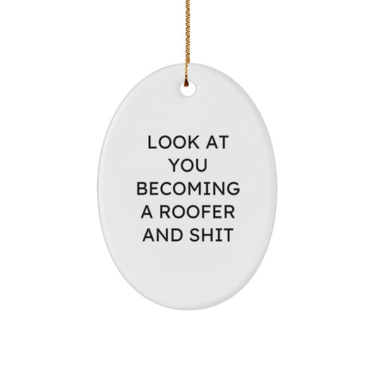 Roofer Keepsake Christmas Ornament for Him Gift – Boldly and Bright - Image 1