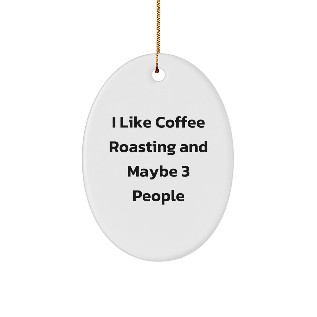 Coffee Roasting Favorite Oval Ornament for Kids Keepsake Christmas Gift - Image 1
