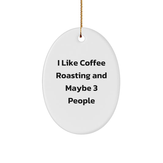 Coffee Roasting Favorite Oval Ornament for Kids Keepsake Christmas Gift - Image 1