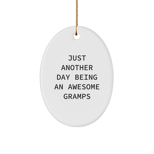Favorite Gramps Christmas Ornament for Kids Gift - Awesome Gramps - Image 1