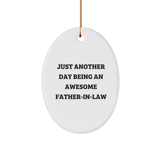Novelty Father-in-Law Christmas Ornament for Friends Gift - Image 1