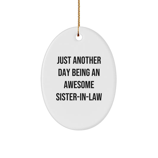 Sister-in-law Keepsake Holiday Christmas Ornament for Him Gift - Image 1