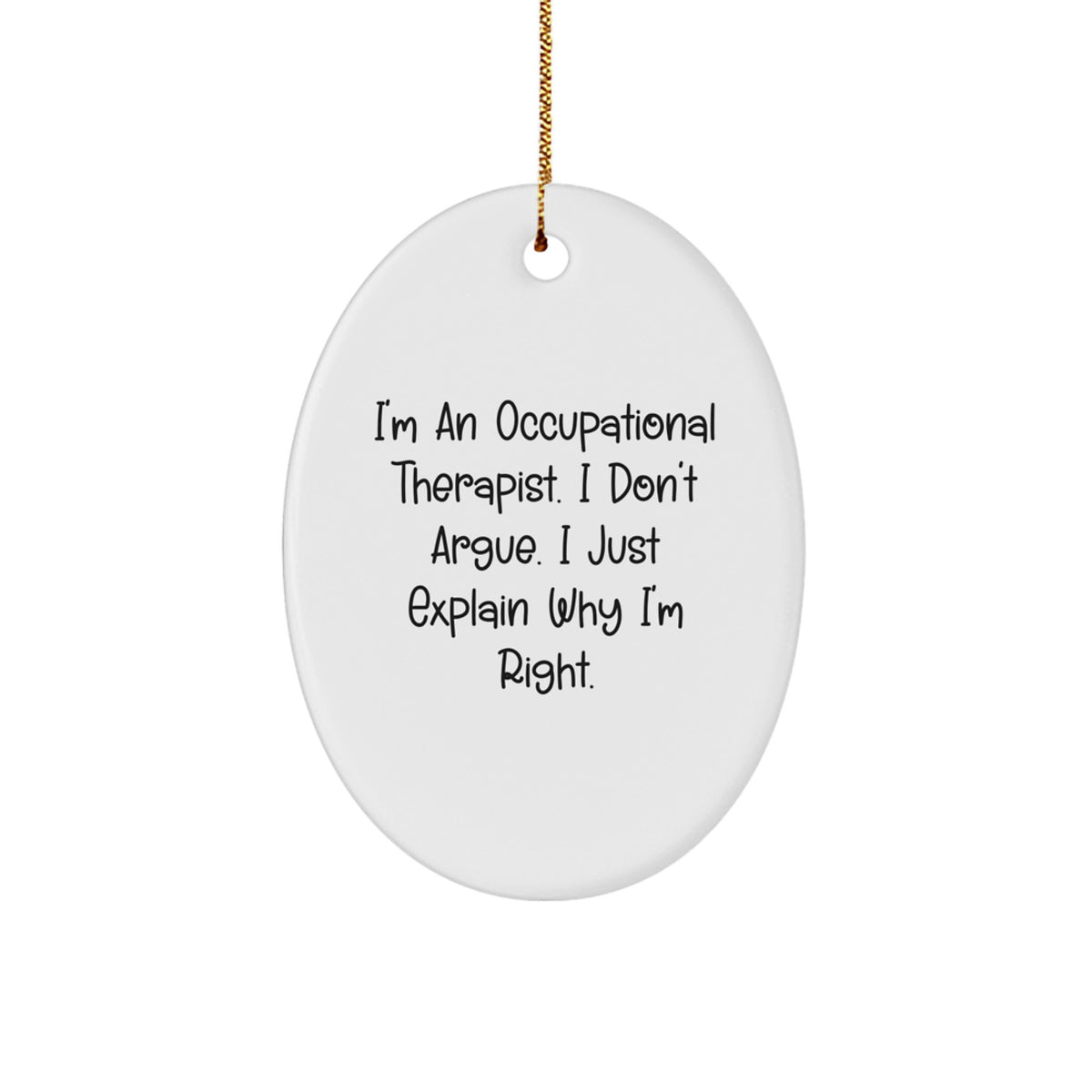 Occupational Therapist Keepsake Christmas Ornament for Him Gift - Image 1
