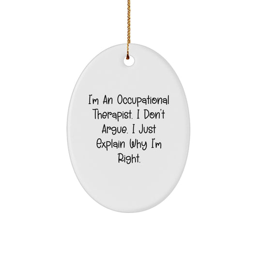 Occupational Therapist Keepsake Christmas Ornament for Him Gift - Image 1
