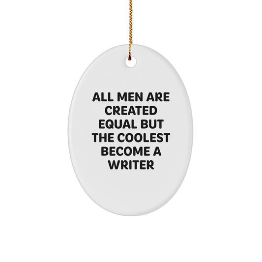 Writer Christmas Ornament Keepsake for Family Surprise Festive Gift - Image 1