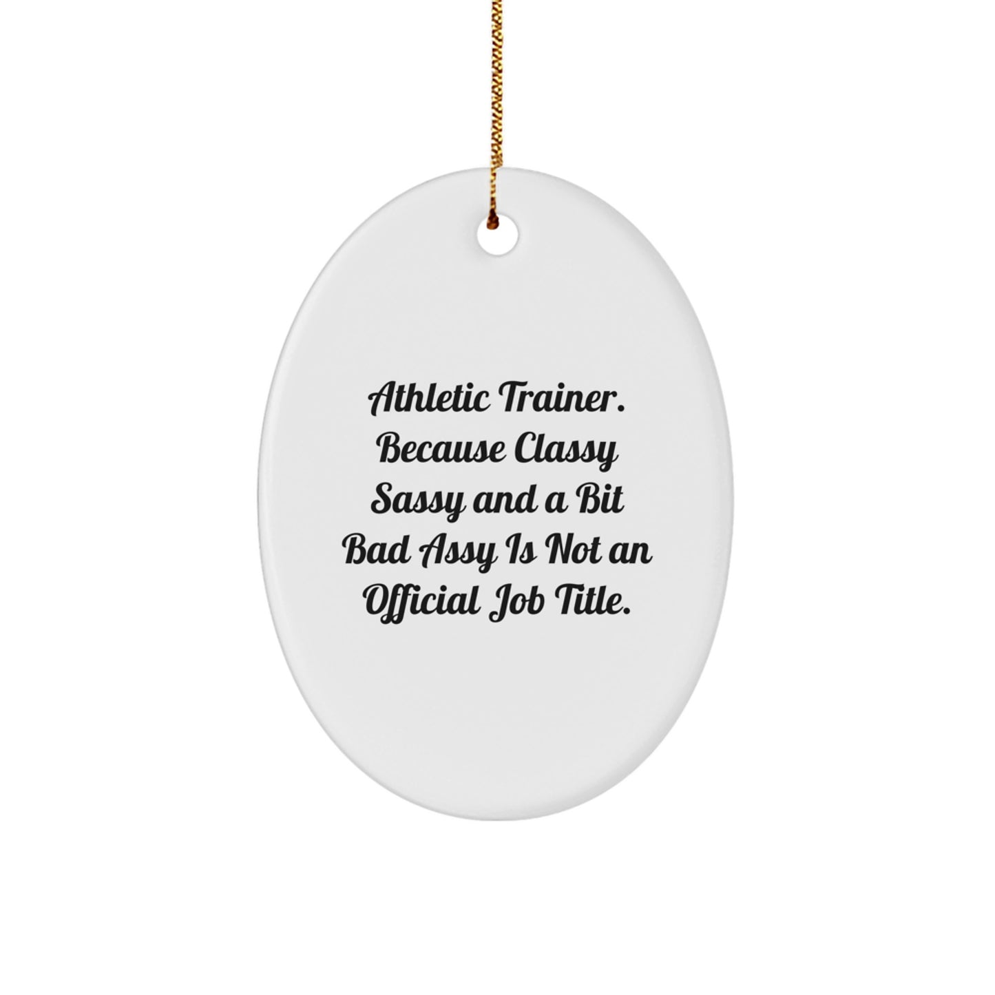 Athletic Trainer Bright Christmas Ornament for Family Treasure Gift - Image 1