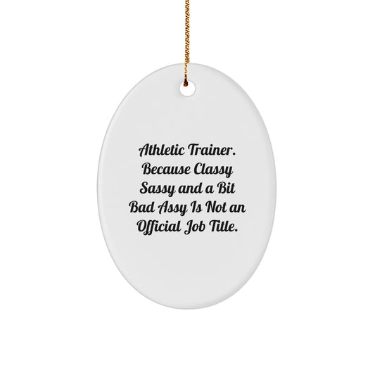 Athletic Trainer Bright Christmas Ornament for Family Treasure Gift - Image 1