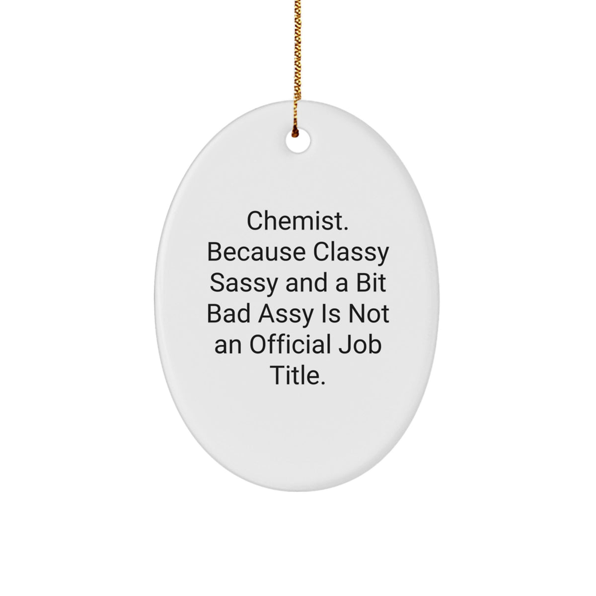 Chemist Elegant Keepsake Bright Christmas Ornament for Him Gift - Image 1
