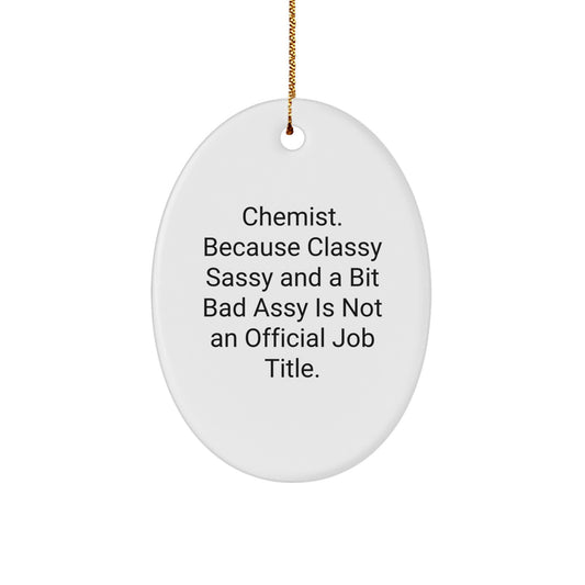 Chemist Elegant Keepsake Bright Christmas Ornament for Him Gift - Image 1