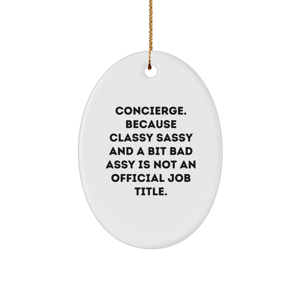 Concierge Keepsake Christmas Ornament for Him Gift - Image 1
