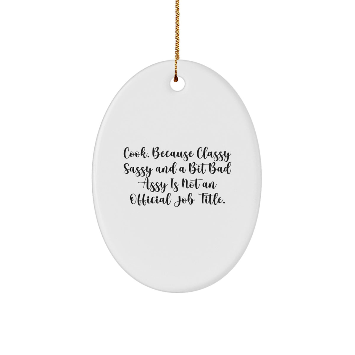 Family Treasure Christmas Ornament Gift for Cook Fans With Bold Sassy - Image 1