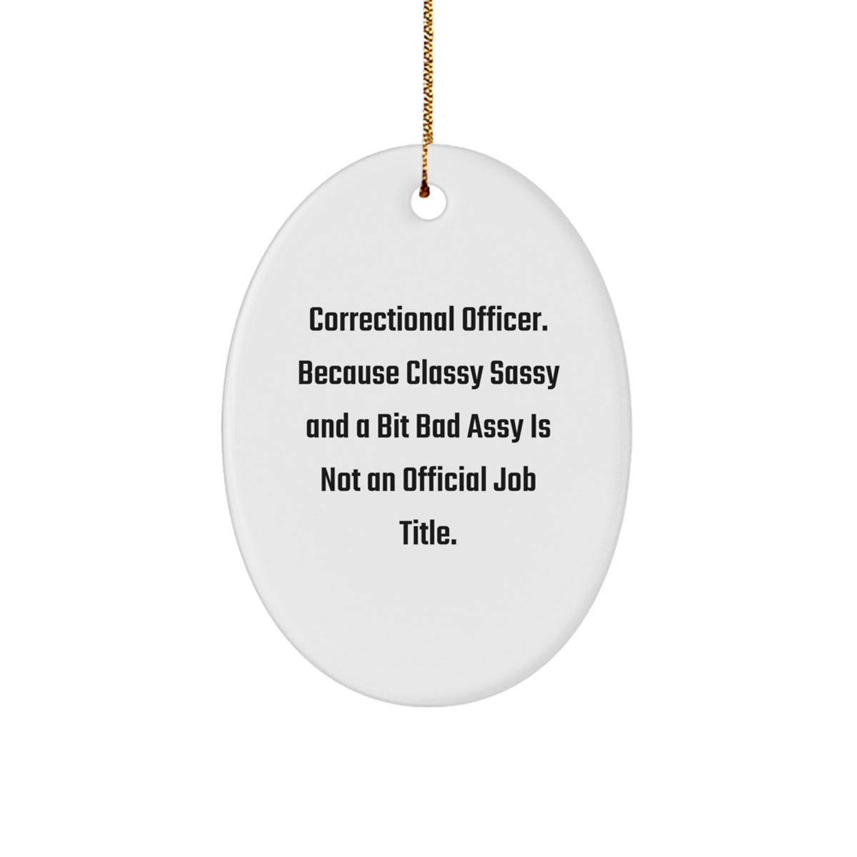 Correctional Officer Christmas Ornament for Coworkers Idea Gift - Image 1