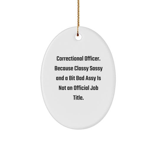 Correctional Officer Christmas Ornament for Coworkers Idea Gift - Image 1