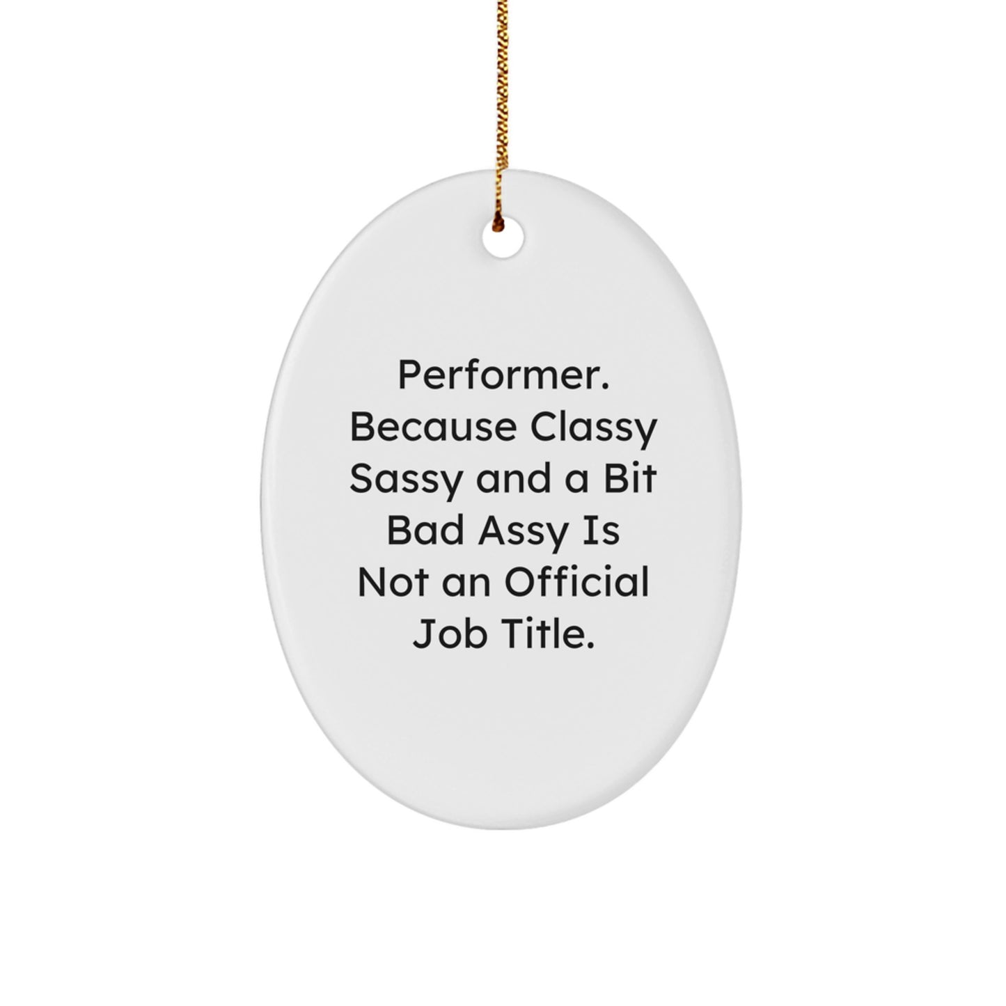 Performer Keepsake Christmas Ornament for Him Gift - Image 1