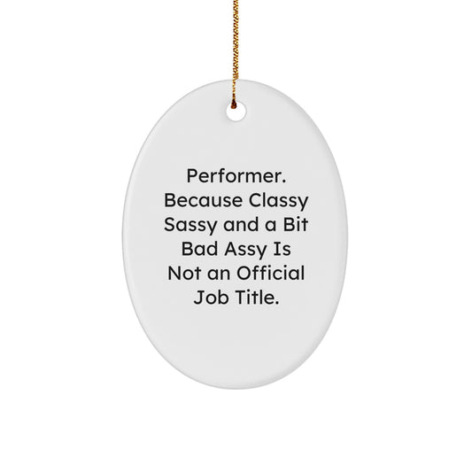 Performer Keepsake Christmas Ornament for Him Gift - Image 1