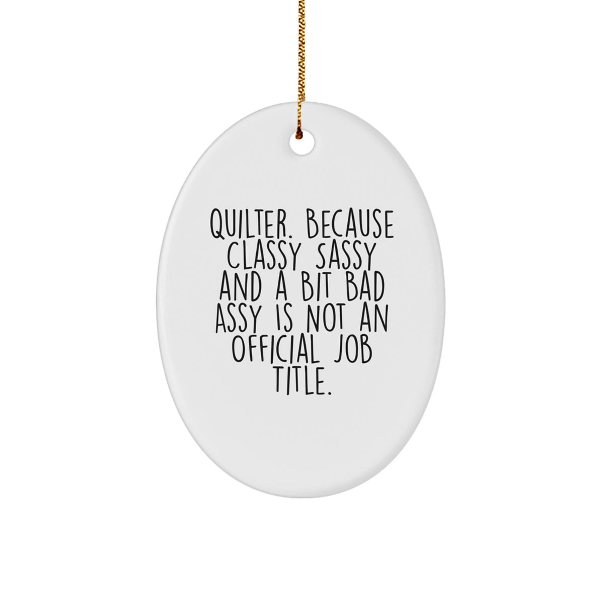 Quilter Novelty Christmas Ornament for Friends Gift - Image 1