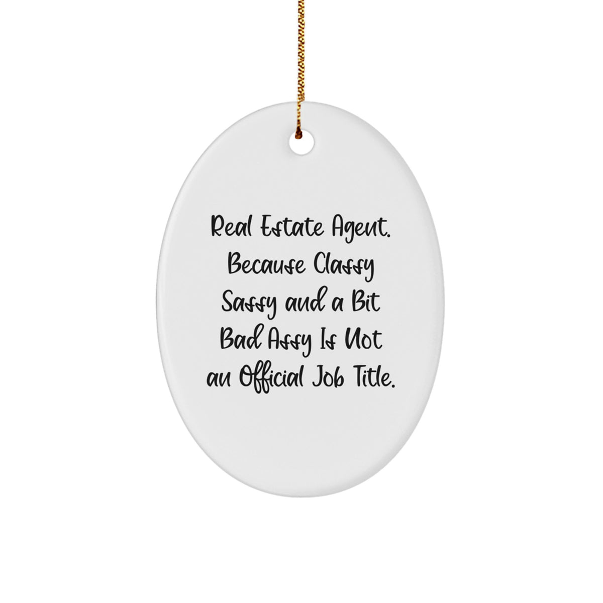 Real Estate Agent Keepsake Vibrant Christmas Ornament for Him Gift - Image 1