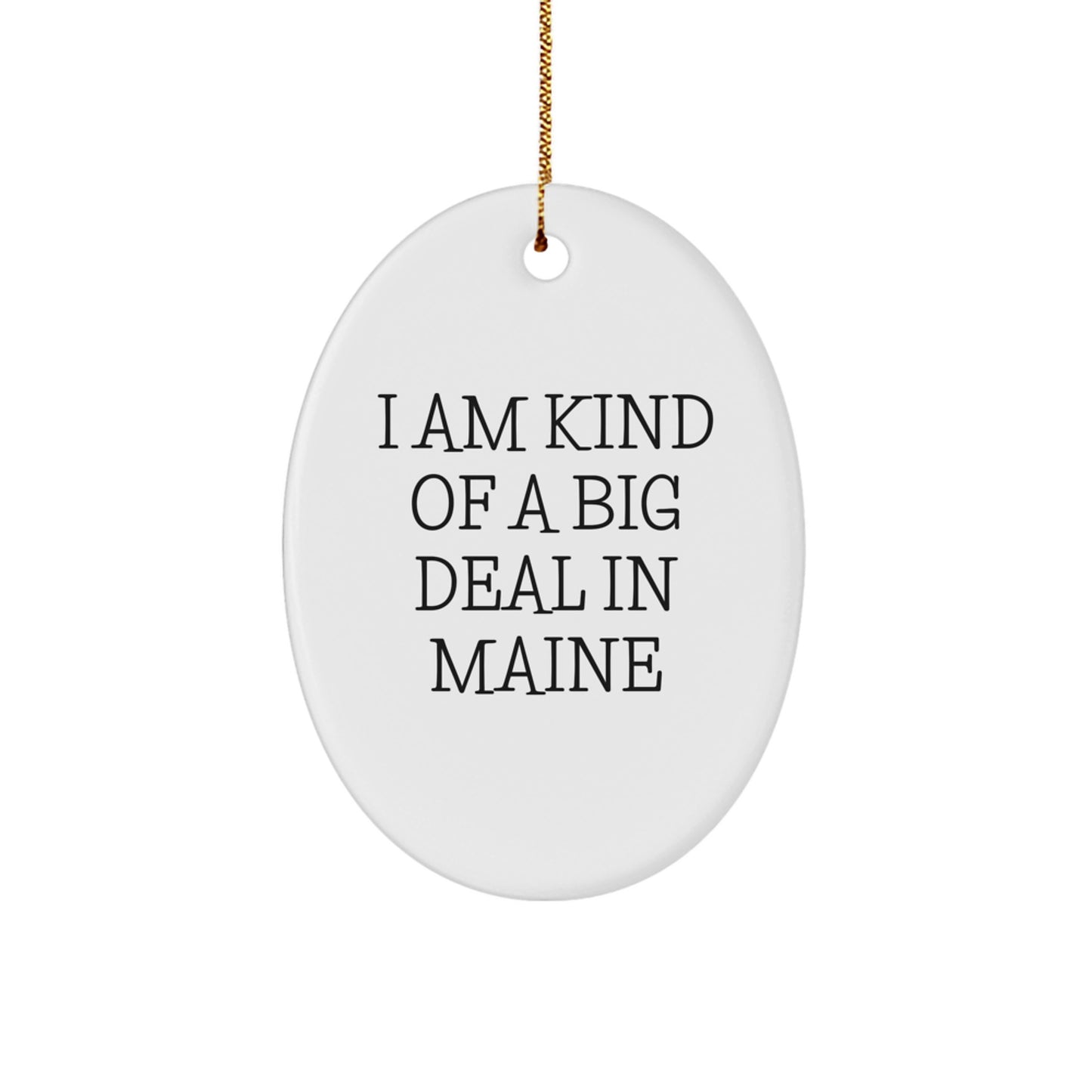 Cheeky Maine Bright Novelty Christmas Ornament for Friends Gift - Image 1