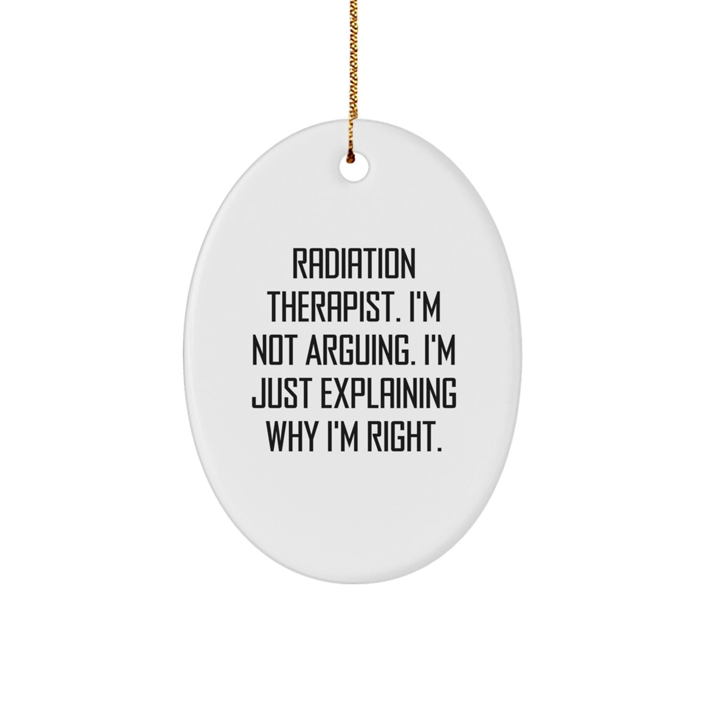 Christmas Gift for Roommates Radiation Therapist Collectible Ornament - Image 1