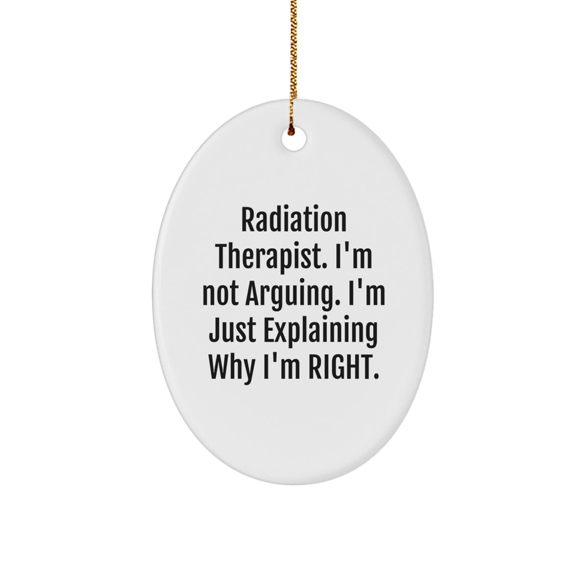 Radiation Therapist Christmas Ornament for Family Treasure Gift - Image 1
