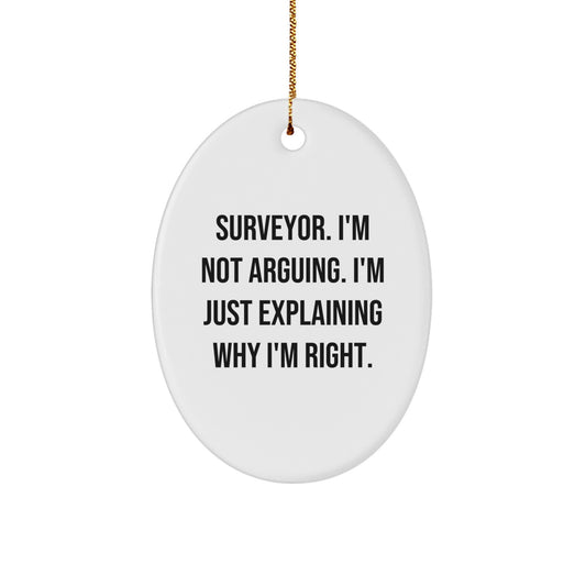 Funny Surveyor Gift Ideas for Friends, Unique Christmas Unique Gifts from Men to Surveyor - Image 1
