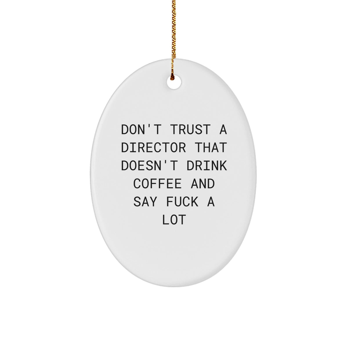 Bold Director Christmas Ornament Memento Surprise for Roommates Gift - Image 1