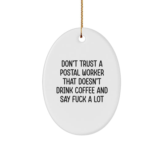 Postal Worker Favorite Christmas Ornament for Kids Gift - Image 1