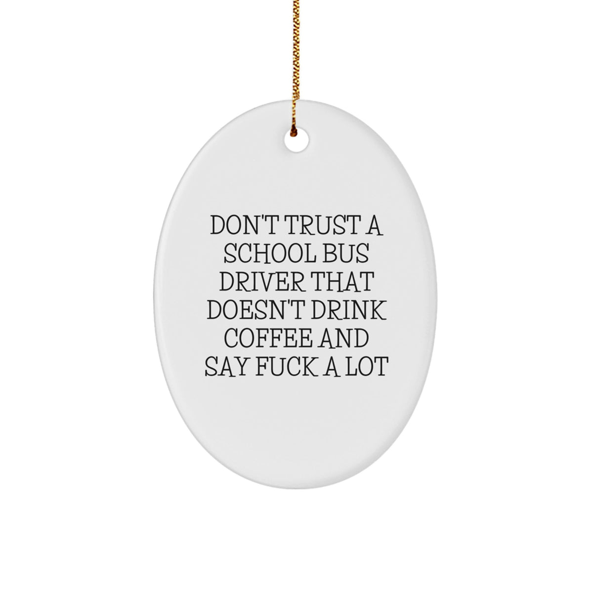 Favorite School Bus Driver Christmas Ornament for Kids Humor Gift - Image 1
