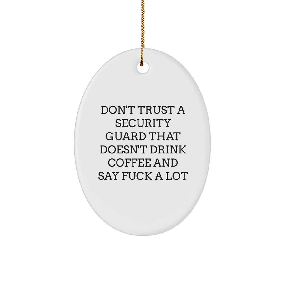 Security Guard Christmas Ornament Keepsake for Him Holiday Gift - Image 1