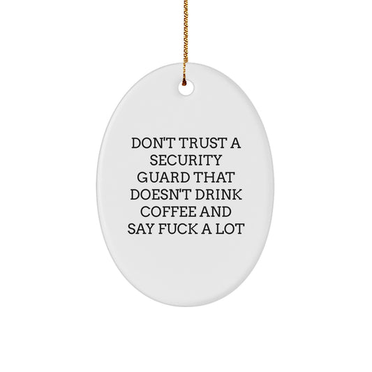 Security Guard Christmas Ornament Keepsake for Him Holiday Gift - Image 1