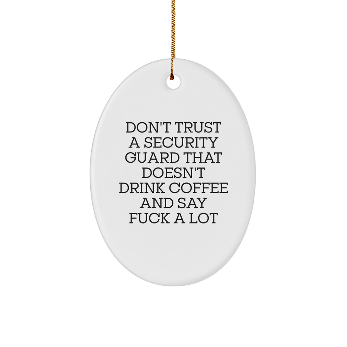 Security Guard Christmas Ornament Idea for Coworkers Gift Surprise - Image 1