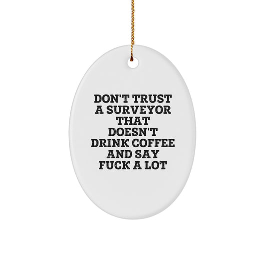Favorite Bright Surveyor Holiday Christmas Ornament for Kids Gift - Image 1