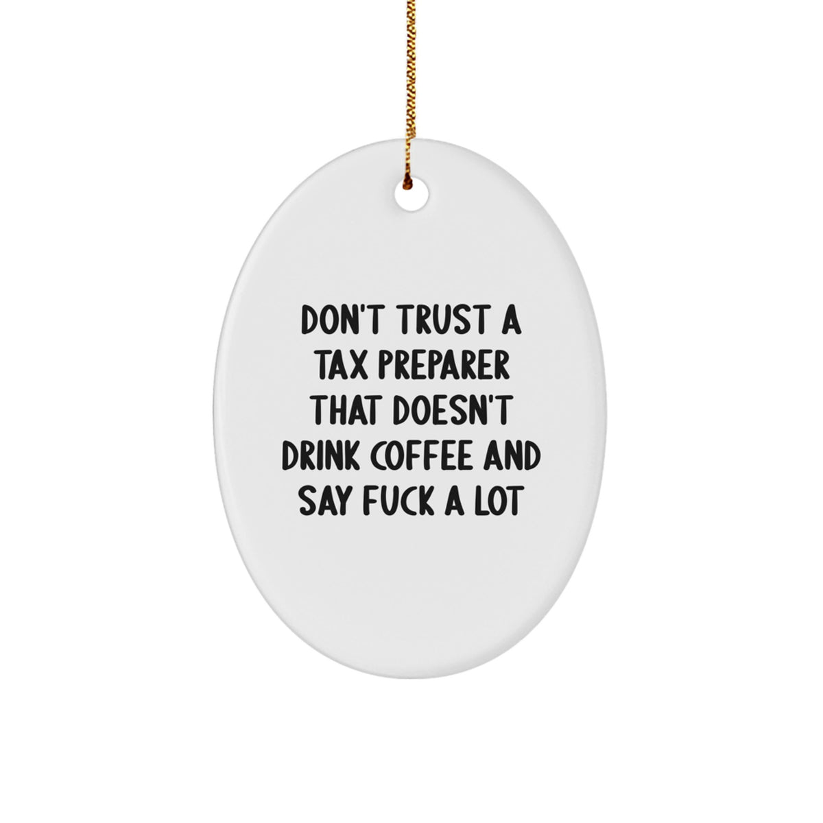 Christmas Gift for Her Tax Preparer Ornament Present - Image 1