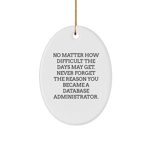 Inspiring Database Administrator Christmas Ornament for Happy Kids Gift - Image 1