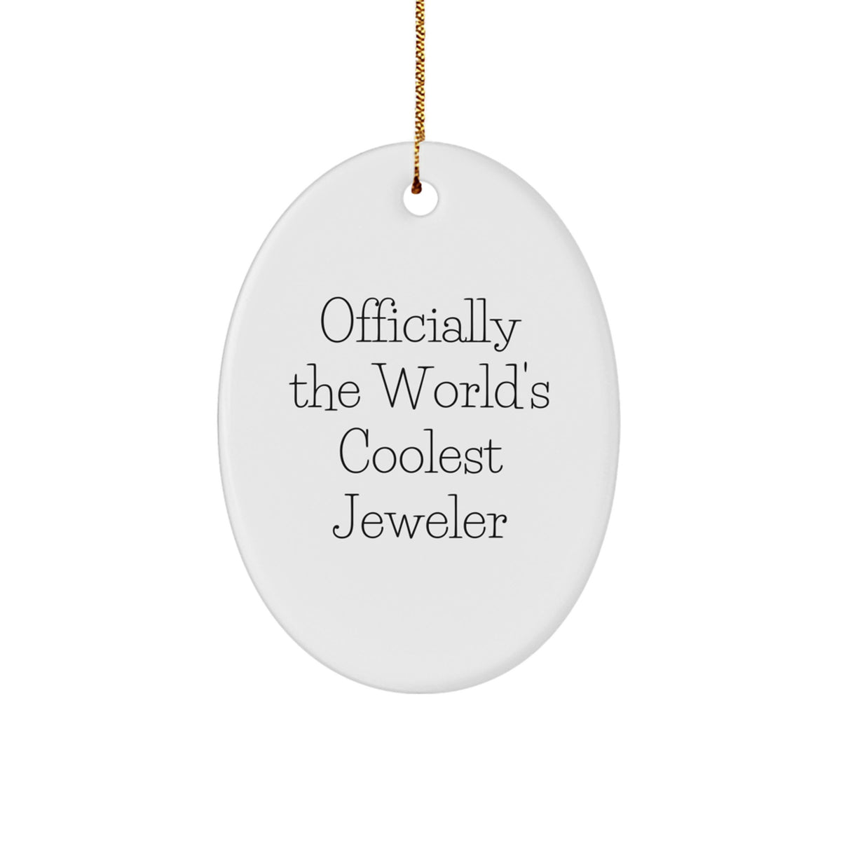 Jeweler Christmas Ornament Gift for Friends World's Coolest Jeweler - Image 1
