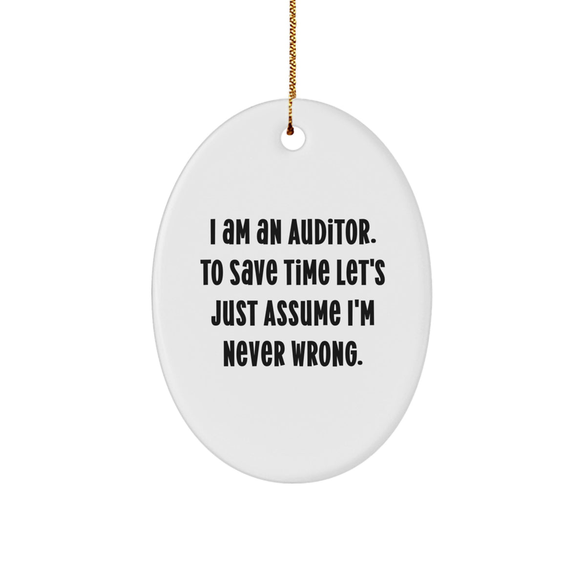Christmas Unique Gift for Her Auditor Present Ornament – I Am an Auditor - Image 1