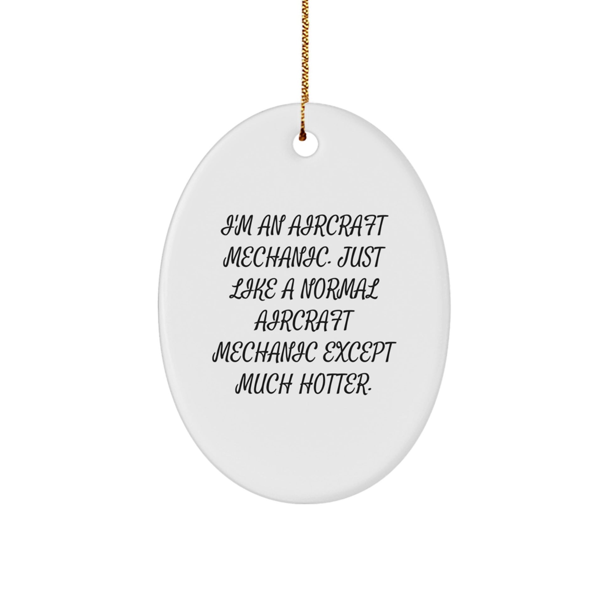 Aircraft Mechanic Christmas Ornament Treasure for Family Gift - Image 1