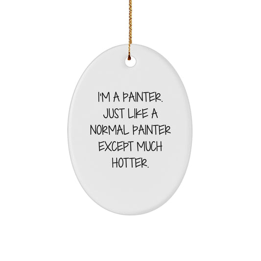 Bold Painter Novelty Creative Christmas Ornament for Friends Gift - Image 1