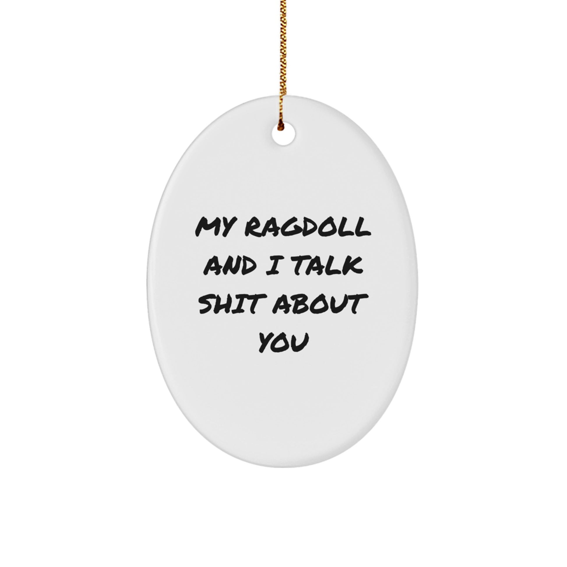 Christmas Gift for Her Ragdoll Cat Keepsake Bright Ornament Present - Image 1