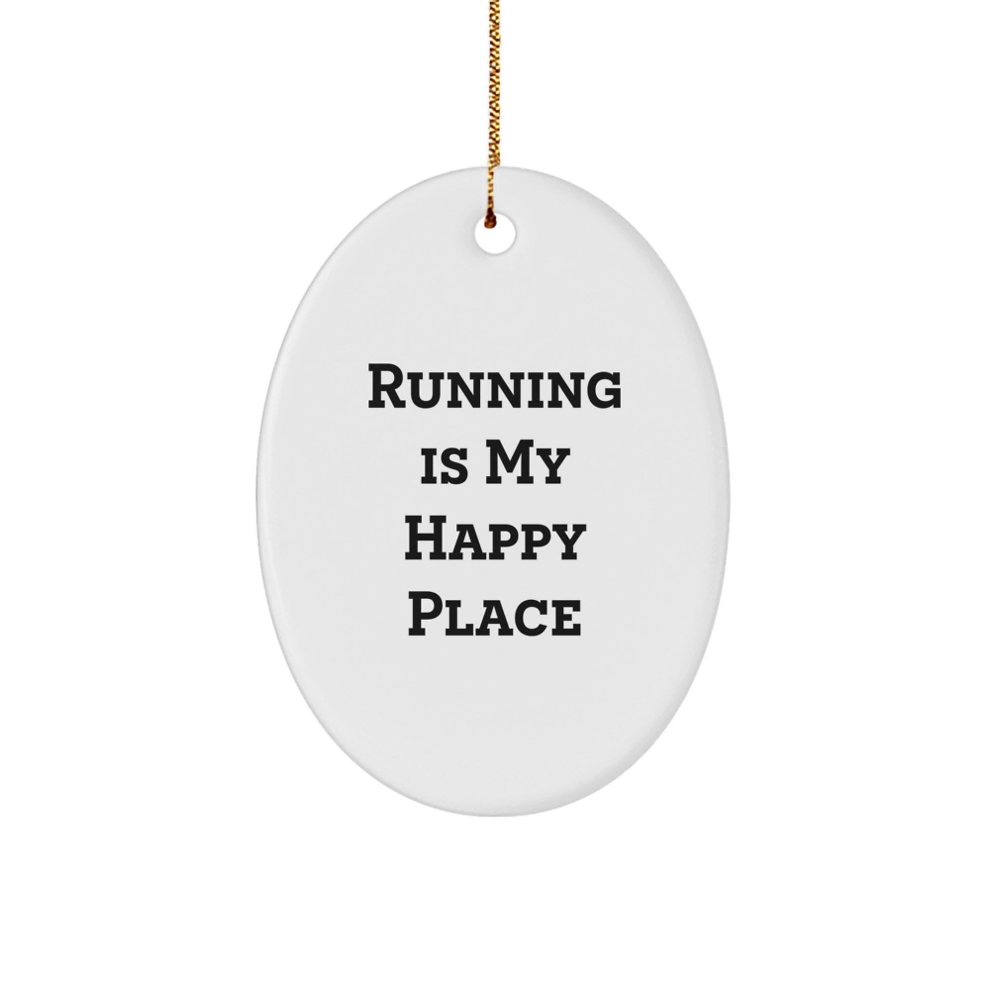 Running Keepsake Christmas Ornament for Him Gift - Holiday Tree - Image 1