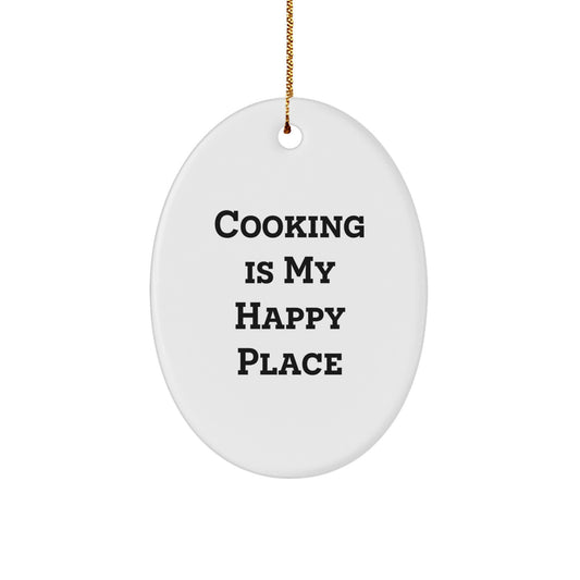 Funny Cooking Oval Ornament Gifts from Family, Friends, or Coworkers - Ideal Gift for Cooking Enthusiasts, Oval Ornament Decorations, and Christmas Unique Gifts - Image 1