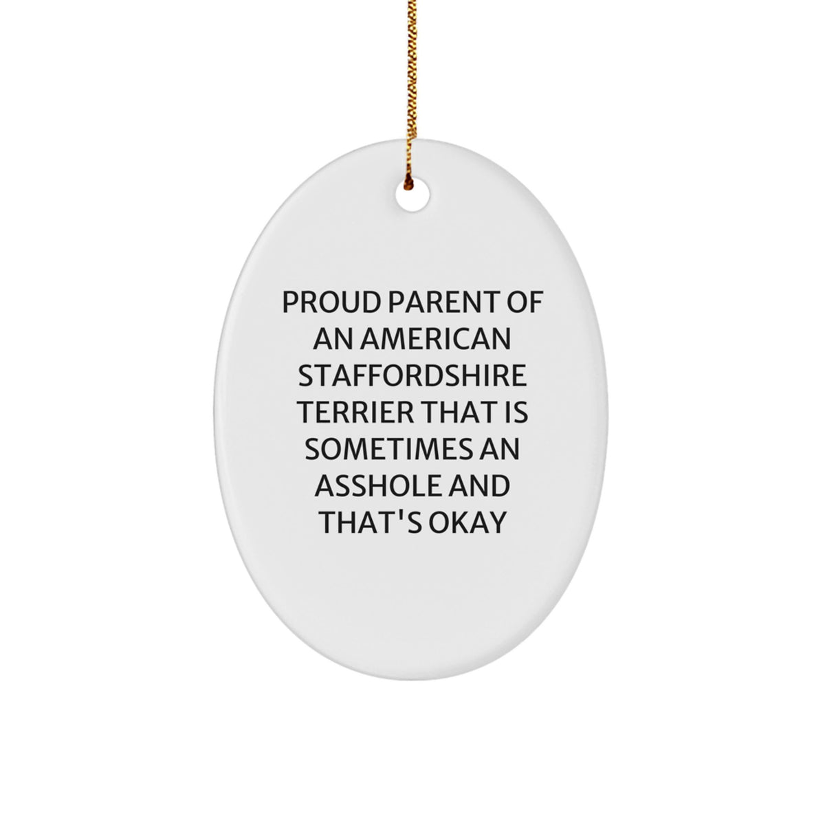Christmas Gift Ornament for Her – Proud Parent Of An American - Image 1